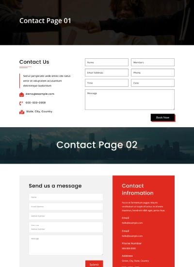 Contact Pages