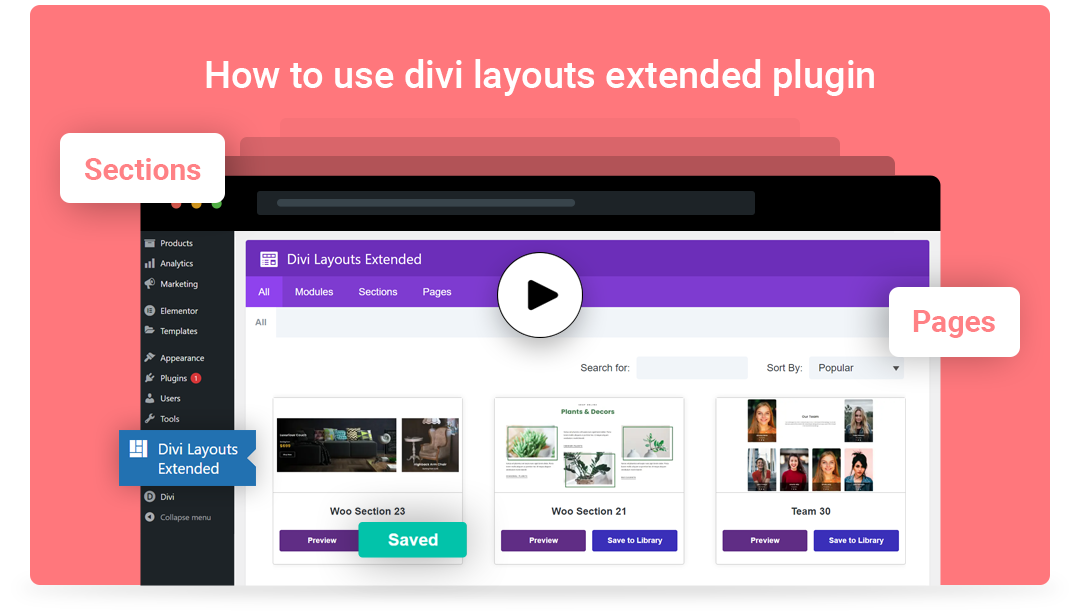 How to use divi layouts extended plugin